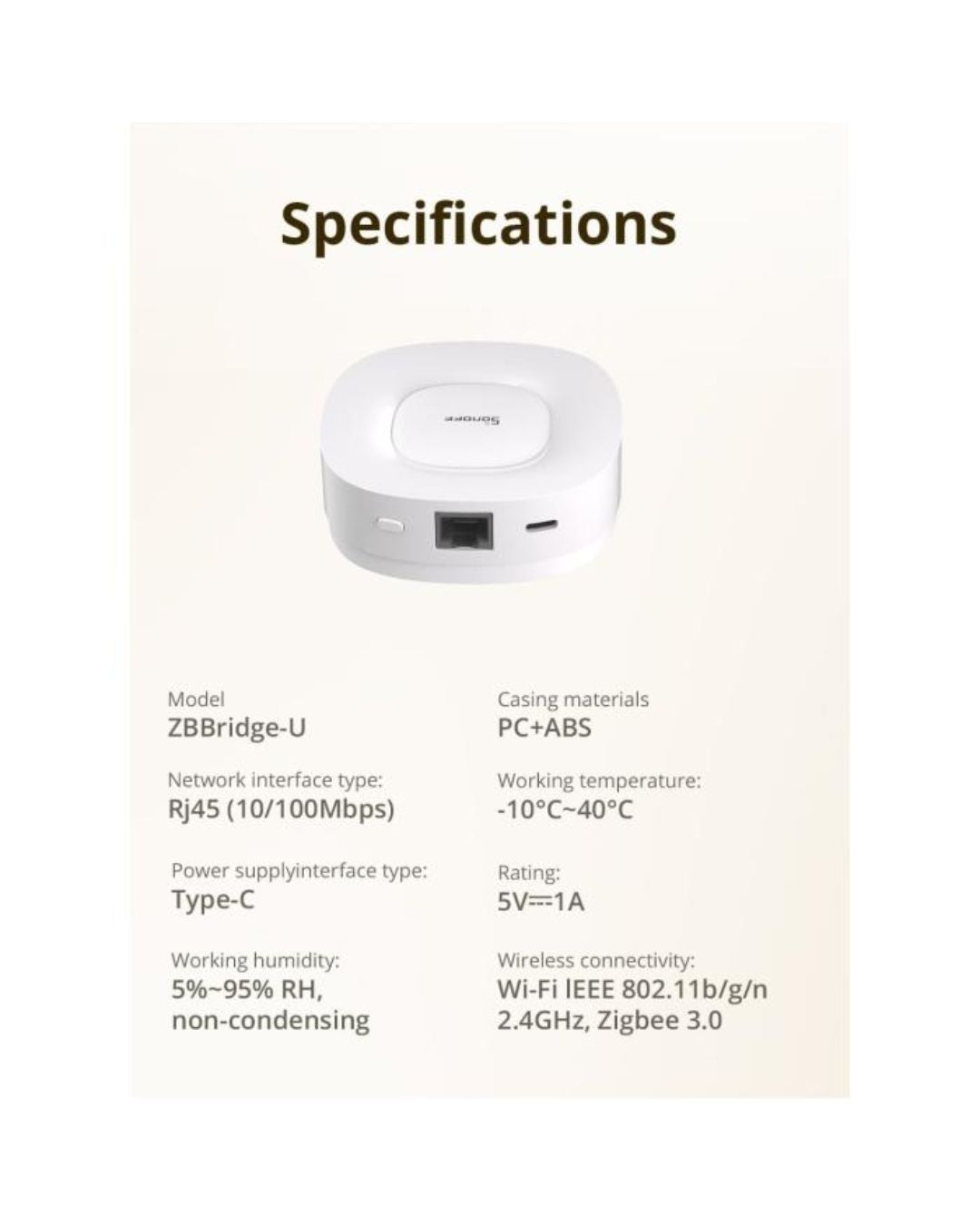 Sonoff Zigbee Matter ZB Bridge Ultra