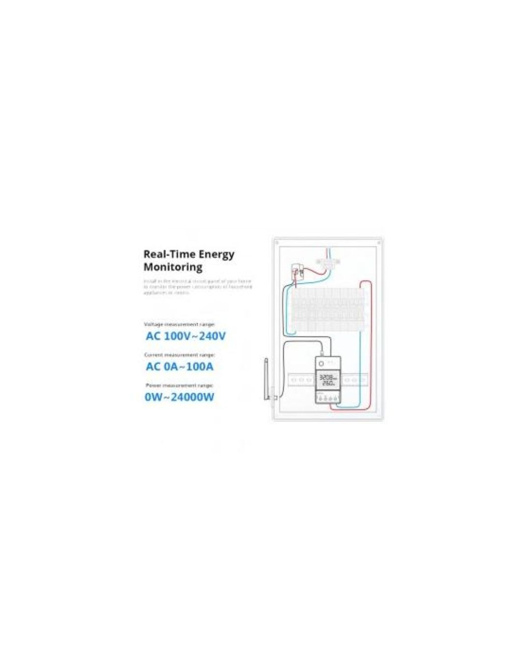 Sonoff Pow CT Ring misuratore di energia pinza amperometrica Smart