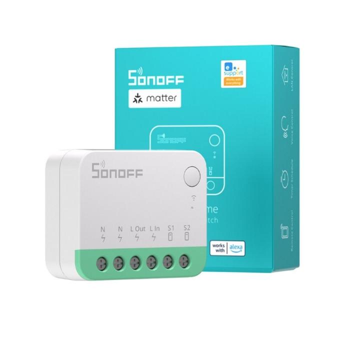 Sonoff Mini R4 M Matter smart switch comando luci prese